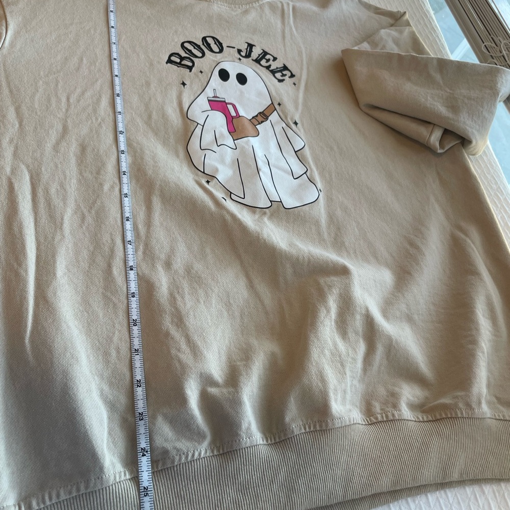 Tan Boo-Jee Ghost Sweatshirt - Picture 5 of 5